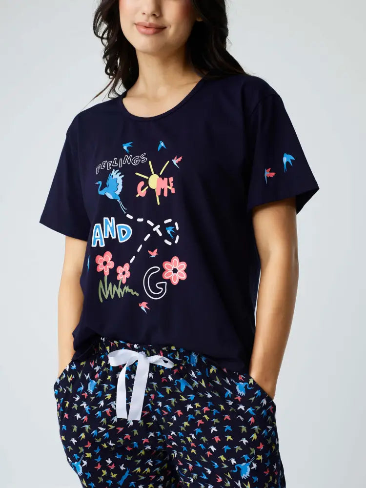 Fly Away Cotton Knits Shorts set - Short Set