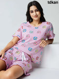 Sweet Candy Cotton Knits Shorts set - Short Set