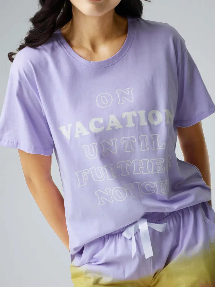 Vacation Cotton Knits Shorts set - Short Set